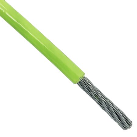 3mm 7x7 Hi-Viz PVC Coated Galvanised Steel Wire Rope