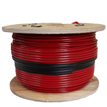100 Meter Reel 5mm 7x7 Red PVC Coated Galvanised Steel Wire Rope