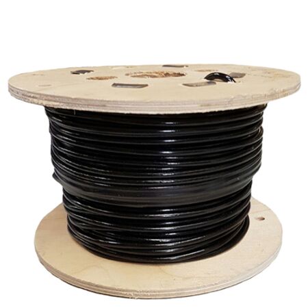 100 Meter Black Coated Galvanised Steel 3mm Wire Rope Reel