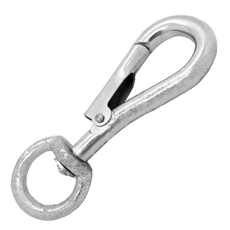 9mm BZP Spring Snap Hook to Swivel