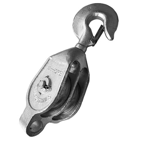 5"-Swivel-hook-Galvanised-Malleablle-GMI-Pulley-Block-Single-Sheave