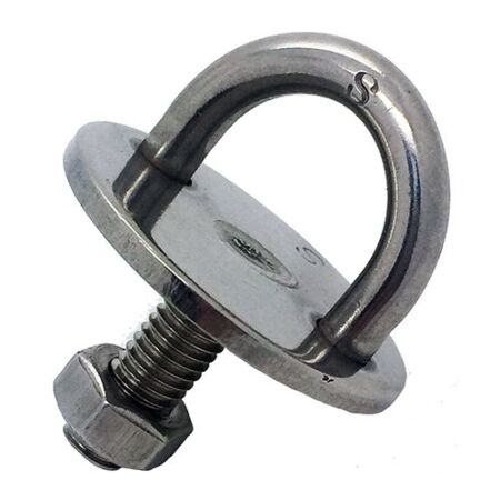 Stainless Steel Round Eye Plate with Stud