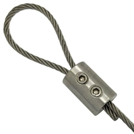 2mm - 3mm stainless steel wire rope loop clamp 