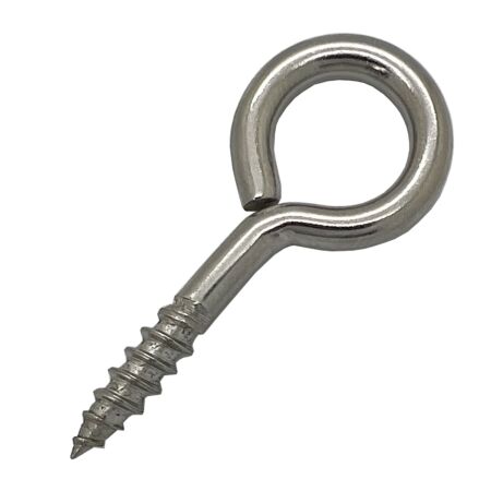 Mini screw in eye stainless steel