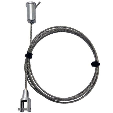 Adjustable Wire Hanging System with Jaw and Ceiling Mount