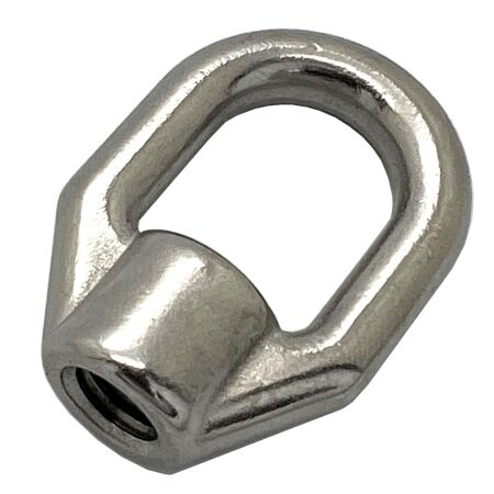 Oblong stainless steel eye nut 