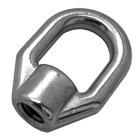 Oblong stainless steel eye nut