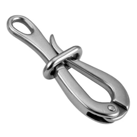 4" Stainless Steel Pelican Hook with Link