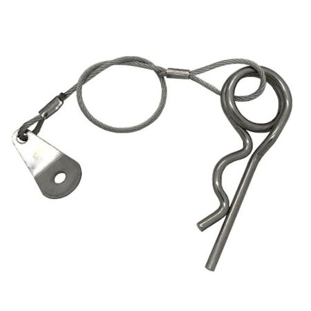 Stainless Steel Double Wound R Clip with Retaining Wire and Tab