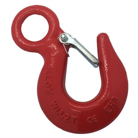 Alloy Steel Lifting Eye Hooks Red Paintes