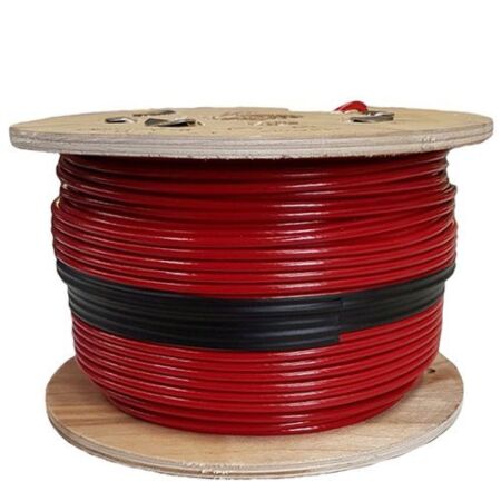 100 Meter Reel 3mm 7x7 Red Coated PVC Galvanised Steel Wire Rope