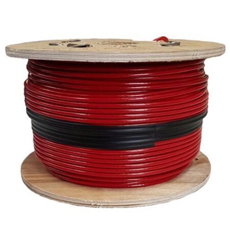 4mm 7x7 Red PVC Stainless Steel Wire Rope 100m Reel 