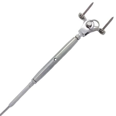 Balustrade Steel Wire Rope Swage Rigging Screw & Fixing Strap