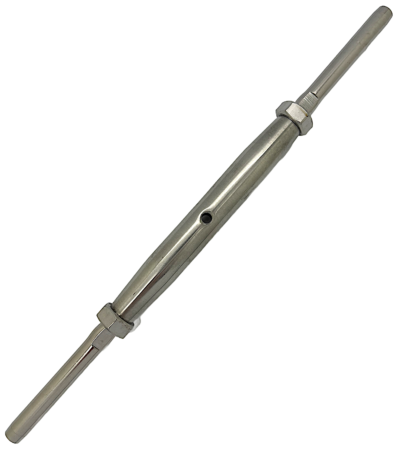 Stainless steel rigging screw swage/swage to suit wire rope