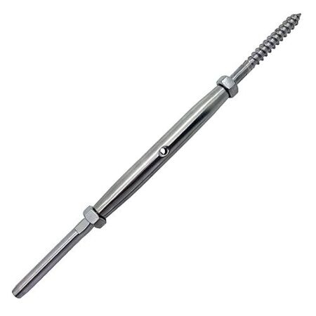 8mm Stainless Steel Rigging Screw with a Woodscrew End