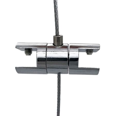 Double Round Adjustable Wire Rope Display Clamp 