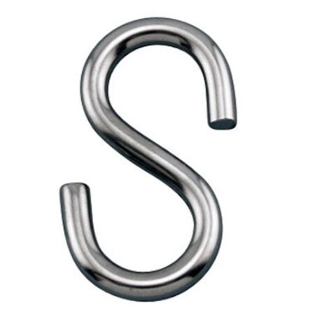 8mm x 80mm Stainless Steel S Hook