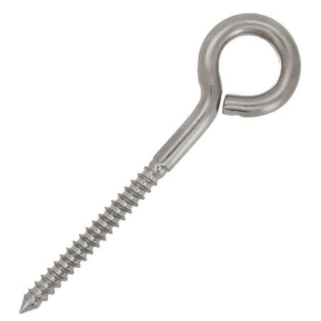 6mm x 100mm Stainless Steel Screw Eye