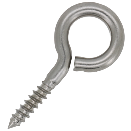 10mm x 125mm Stainless Steel Screw Eye