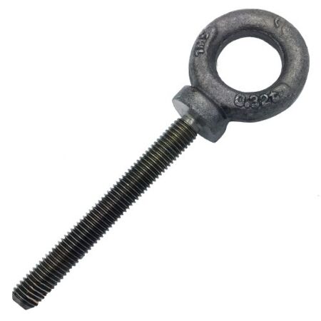 10mm Self Colour Long Shank Dynamo Eyebolt BS 4278 cad