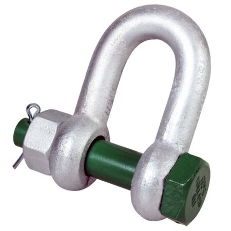 Green pin safety lifting d shackle VAN BEEST 