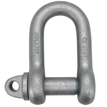 Galvanised Large D Shackles BS 3032 lifting shackles