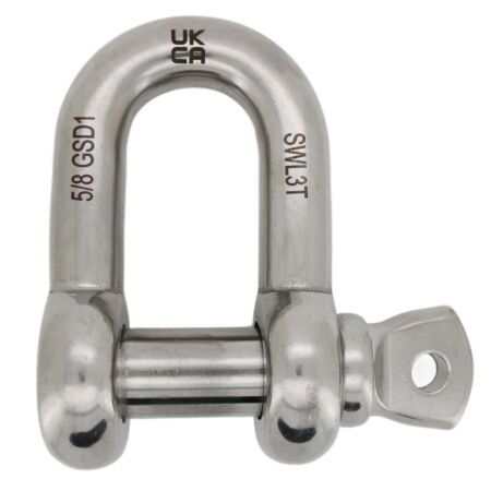 Stanless steel lifting d shackle screw pin 0.50ton - 5 ton