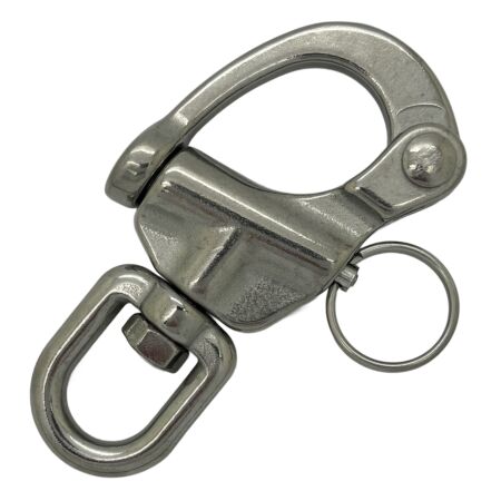 Stainless steel swivel jaw rigging shackle