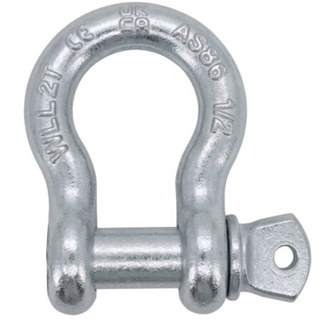 Galvanised Steel US Federal RR-C-271 Lifting Bow Shackles