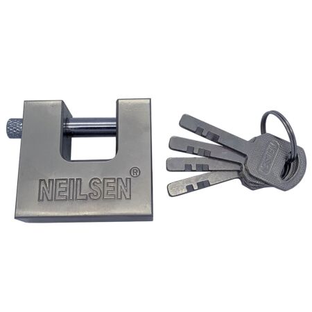 Heavy Duty Steel Shutter Padlock with Four Keys
