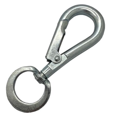 8mm bzp steel spring hook to swivel 