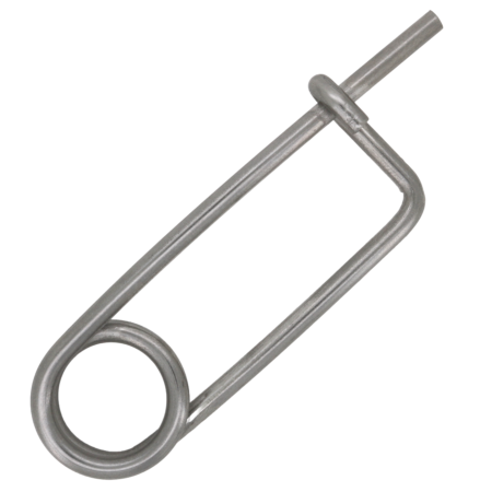 Spring loaded safety pin - fokker pin