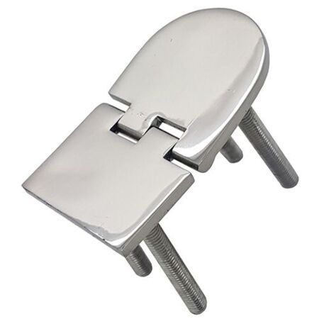 Stainless Steel Small Sided Oval Hinge with Threaded Studs 70mm - GS Products