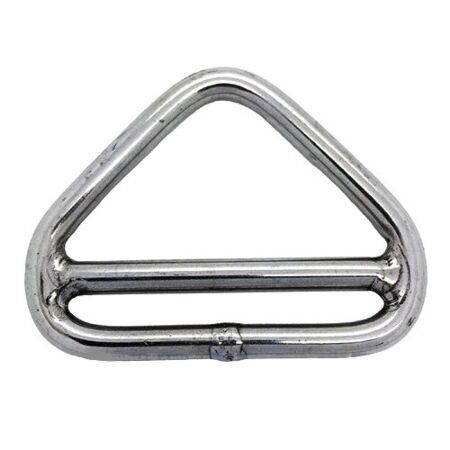 Stainless Steel Double Cross Bar Triangle Rings