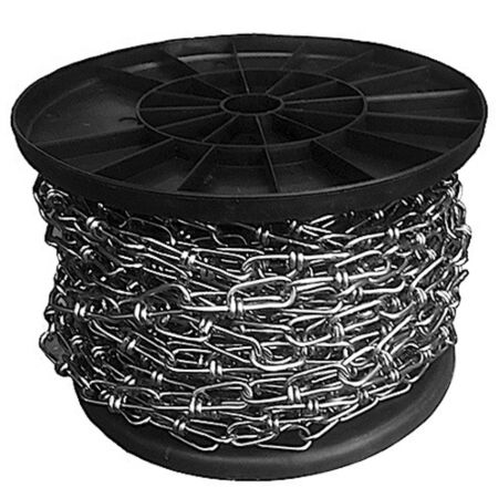 STAINLESS STEEL KNOTTED CHAIN ON 30 METER PLASTIC REEL