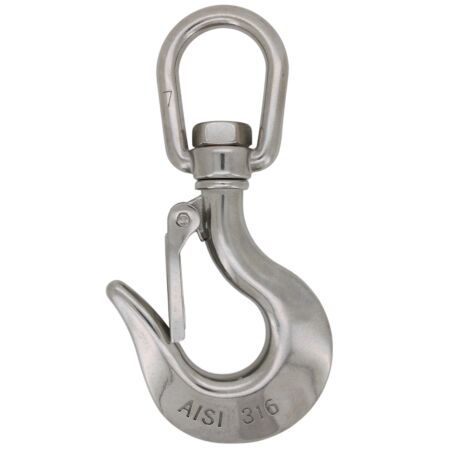 Stainless steel swivel hook
