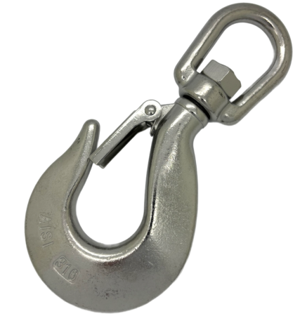 Stainless Steel Swivel Hooks with Safety Catch