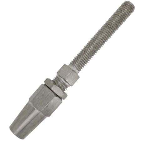 Stainless Steel Wire Rope Swageless Stud Thread Terminal 3mm - 6mm