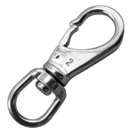 Size 3 Stainless Steel Swivel Eye Boat Snap Hook