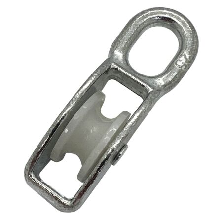 BZP steel fixed eye awning pulley