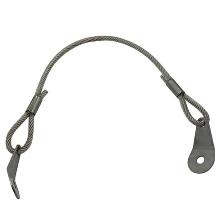 Stainless Steel PVC Coated Lanyard Tab/Tab
