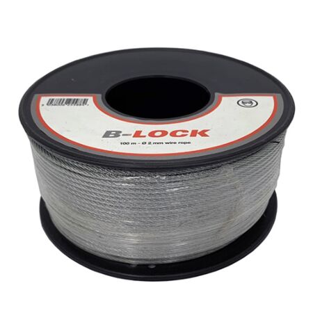 2.5mm x 100 meters B-Lock Gripple Galvanised Steel Wire Rope