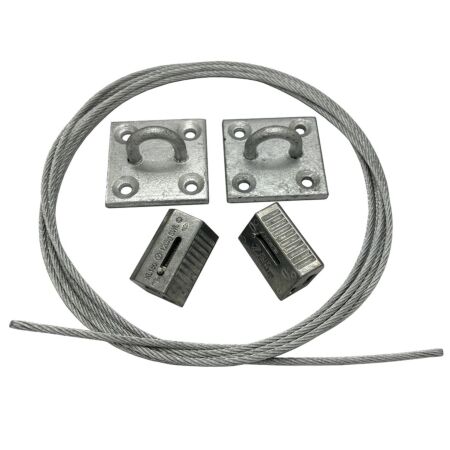 Zip-Clip wire rope catenary kit 3mm x 10 meters KL150