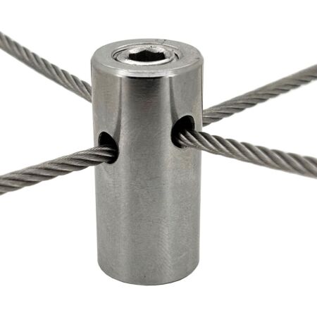 3mm and 4mm wire rope trellis stainless steel hub bracket