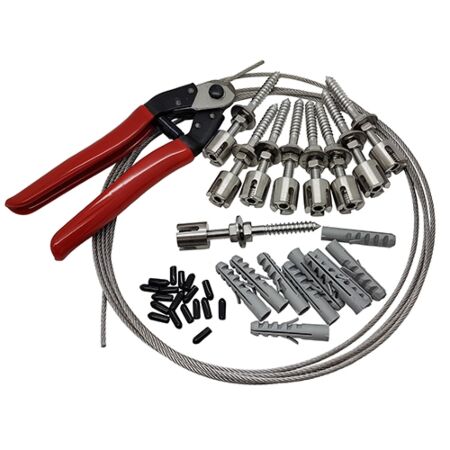 2m x 1m stainless steel wire rope trellis kit