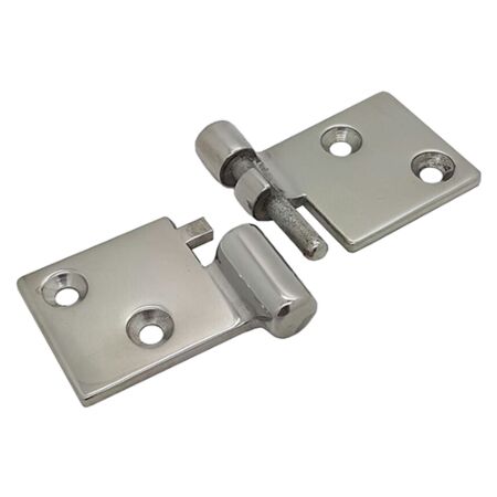 Stainless Steel 2 Part Take Apart Box Hinge with Screws