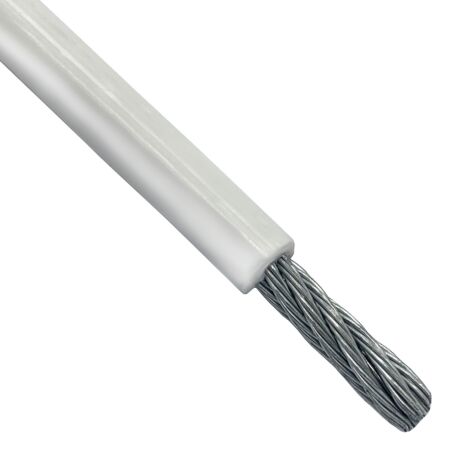 2mm-3mm 7x7 White PVC Galvanised Steel Wire Rope