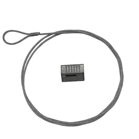 2mm x 5m Wire Rope Hanging Suspension Kit with Zip Clip 