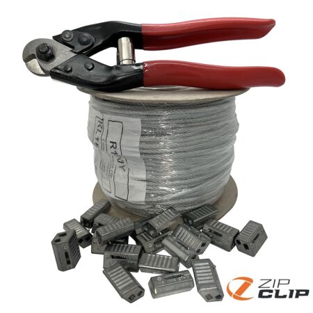 Zip-Clip wire hanging kit