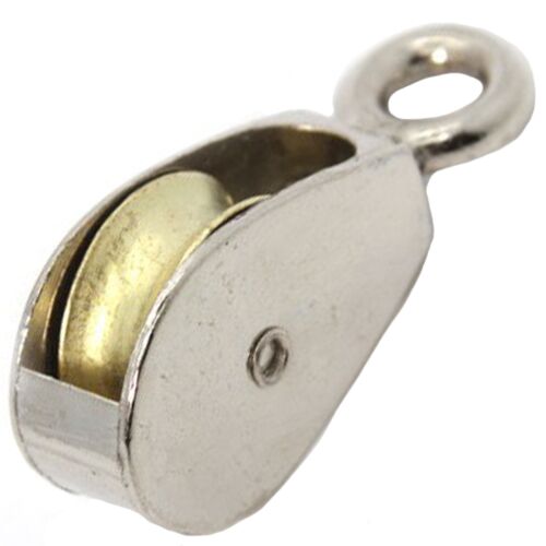 BRAND NEW 32MM      1.1/4" NICKEL PLATED SINGLE PULLEY